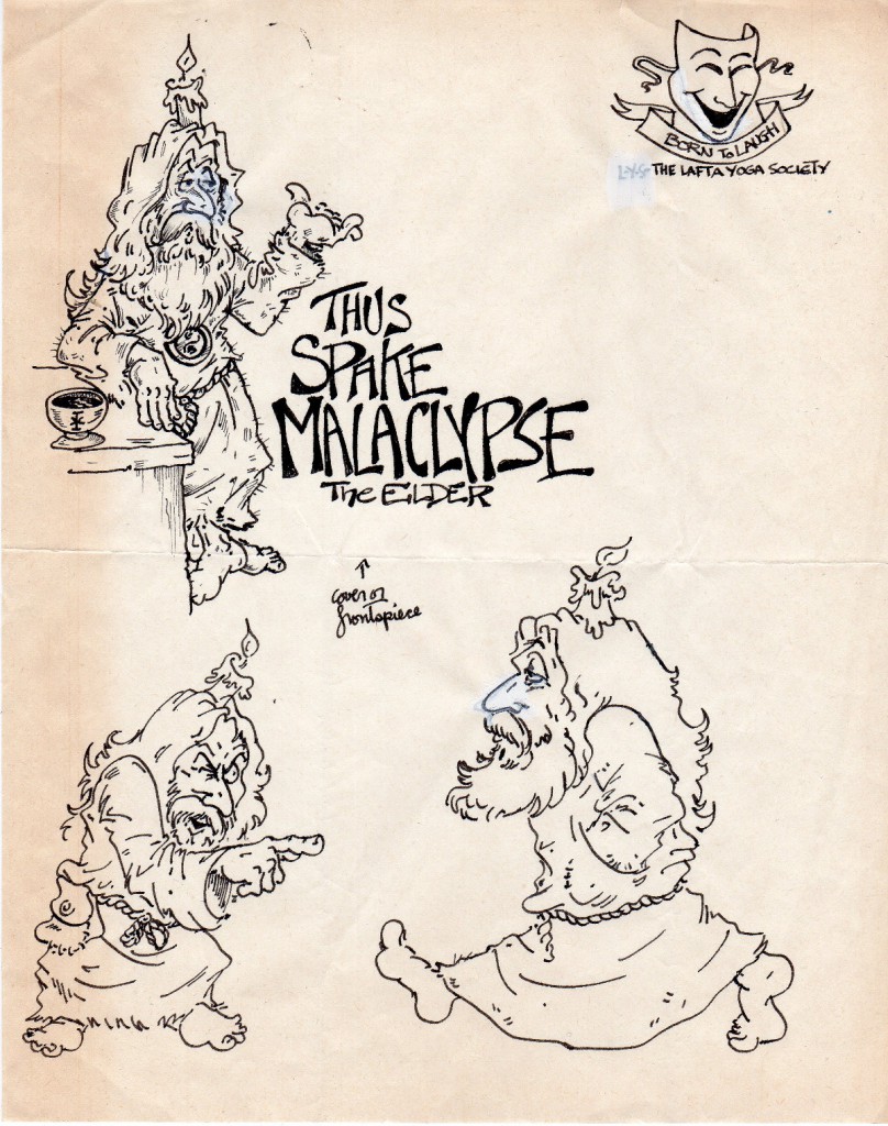 Roldo’s rough sketches of Malaclypse the Elder.